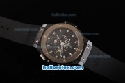 Hublot Big Bang Aero Bang Swiss Valjoux 7750 Automatic Movement Ceramic Case with Titanium Bezel and Black Dial