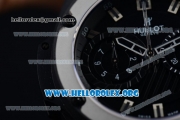 Hublot Big Bang King Power Foudroyante Chrono Swiss Valjoux 7750 Automatic PVD Case with Black Dial Steel Bezel and Black Rubber Strap