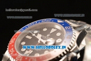 Rolex GMT-Master II Swiss ETA 2836 Automatic Steel Case Black Dial With Dots Markers Steel Bracelet - 1:1 Original