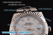 Rolex Datejust Automatic Movement Full Steel with ETA Coating Case and White Dial