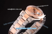 Rolex Datejust Automatic Two Tone with Rose Gold Dial and Diamond Markers