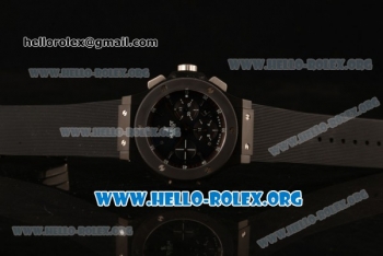 Hublot Big Bang Chronograph Swiss Valjoux 7750 Automatic PVD Case with Black Dial and Black Rubber Strap (YF)