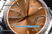 Tudor Prince Rotor Swiss ETA 2824 Automatic 18K White Gold/Rose Gold with Rose Gold Dial and Stick Markers - 1:1 Original