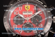 Scuderia Ferrari Chronograph Miyota OS20 Quartz PVD Case with Red Dial and Silver Arabic Numeral Markers