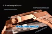 Audemars Piguet Royal Oak Clone AP Calibre 3120 Automatic Full Rose Gold with Black Dial and Stick Markers (EF)