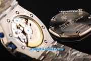 Audemars Piguet Royal Oak Offshore Blue Themes Swiss Valjoux 7750 Automatic Movement Full Steel with Blue Dial and White Arabic Nunmerals - Run 12@Sec