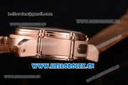 U-Boat Chimera Automatic Asia ST25 Automatic Rose Gold Case White Dial Brown Leather Strap and Arabic Number Markers