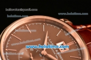 A.Lange&Sohne Saxonia Miyota Quartz Rose Gold Case with Stick Markers and Brown Dial