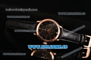 Jaeger-LECoultre Master Perpetual Calendar Asia Automatic Rose Gold Case with Black Dial and Stick Markers