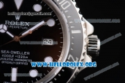 Rolex Sea-Dweller Clone Rolex 3135 Automatic Stainless Steel Case/Bracelet with Black Dial and Dot Markers (BP)