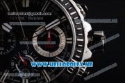 Ulysse Nardin Maxi Marine Diver Miyota OS20 Quartz Steel Case with Black Dial and Black Rubber Strap Black Hands