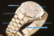 Rolex Datejust Automatic Full Gold with Black Dial and Number Marking