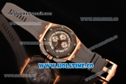 Audemars Piguet Royal Oak Offshore Miyota Quartz Rose Gold Case with Grey/White Dial and Stick Markers (EF)