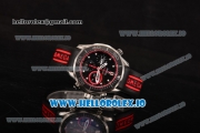 Omega Seamaster Diver 300M ETNZ Chrono Swiss Valjoux 7753 Automatic Steel Case with Black Dial White Markers and Black Rubber Strap
