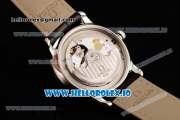 Omega De Ville Prestige Co-Axial Clone Omega Calibre 2500 Automatic Movement Steel White Dial and Roman Numeral Markers Leather Strap (YF)