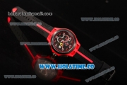 Scuderia Ferrari Lap Time Watch Chrono Miyota OS10 Quartz Red PVD Case with Black Dial and White Arabic Numeral Markers