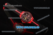 Scuderia Ferrari Lap Time Watch Chrono Miyota OS10 Quartz Red PVD Case with Black Dial and White Arabic Numeral Markers