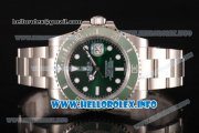 Rolex Submariner Clone Rolex 3135 Automatic Stainless Steel Case/Bracelet with Green Dial and Dot Markers (NOOB)