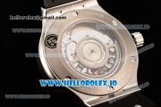 Hublot Classic Fusion Japanese Miyota 9015 Automatic Movement Steel White Dial and Stick Markers Leather Strap (JF)