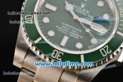 Rolex Submariner Swiss ETA 2836 Automatic Steel Case with Green Dial and Ceramic Bezel - 1:1 Original