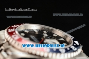 Rolex GTM-Master II 2836 Automatic Steel Case with Black Dial Dots Markers and Steel Bracelet