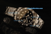 Rolex Submariner Automatic Movement Full Black Ceramic with Black Dial and White Markers