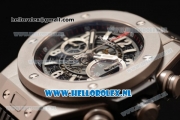 Hublot Big Bang Unico Chrono Swiss Valjoux 7750 Automatic Steel Case with Black Dial and Black Rubber Strap - 1:1 Original