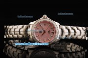 Tag Heuer Link 200 Meters Swiss Quartz Movement Full Steel with Pink Dial and Diamond Bezel-Lady Model