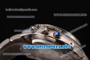 Rolex Daytona Vintage Chrono Miyota OS20 Quartz Steel Case/Bracelet with Stick Markers and Silver Dial