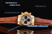 Rolex Daytona Chronograph Swiss Valjoux 7750 Auotmaitc Gold Case with Gold Numeral Markers