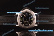 Panerai Luminor Submersible Swiss Valjoux 7750 Steel Case with Black Dial and Rubber Strap-1:1 Original