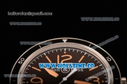 Bell&Ross Bell&Ross Vintage Falcons Limited Edition BR 123 Miyota 9015 Automatic Steel Case with Brown Dial Brown Leather Strap and Yellow Stick/Arabic Numeral Markers
