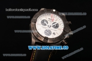 Breitling Avenger Skyland Chrono Swiss Quartz PVD Case with White Dial and Yellow/Black Nylon Strap