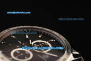 Tag Heuer Carrera Chronograph Miyota Quartz Movement Full Steel with Black Dial and Stick Markers