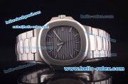 Patek Philippe Nautilus Swiss ETA 2824 Automatic Full Steel and Grey Dial