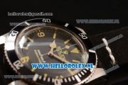 Rolex Submariner Vintage Asia 2813 Automatic Steel Case with Arabic Numeral/Stick Markers Black Dial and Black Nylon Strap