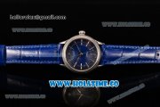 Rolex Cellini Time Asia 2813 Automatic Steel Case with Silver Stick Markers and Blue Dial