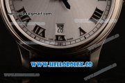 Chopard L.U.C 1937 Miyota 9015 Automatic Steel Case with Gray Dial and Black Leather Strap (AAAF)