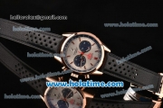 Tag Heuer Carrera Calibre 17 Chrono Miyota OS20 Quartz Rose Gold Case with White Dial and Stick Markers