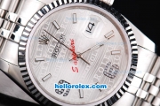 Rolex Datejust Oyster Perpetual with White Rolex Logo Dial
