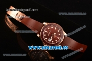 Rolex Yachtmaster 40/Yachtmaster II Asia 2813 Automatic Steel Case with Brown Dial and Brown Rubber Strap - White Markers