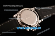 BlancPain Fifty Fathoms Chronograph Flyback Calibre F185 Miyota Quartz Steel Case with Black Dial and Green Markers (ZF)