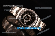 Rolex Sky-Dweller Asia Automatic Steel Case with Black Dial and Arabic Numeral Markers