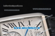 Cartier Tank MC Asia ST16 Automatic Steel Case with White Dial and Black Roman Numeral Markers - ETA Coating