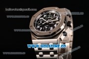 Audemars Piguet Royal Oak Offshore Black Themes Chrono Swiss Valjoux 7750 Automatic Steel Case/Bracelet with Black Dial and White Arabic Numeral Markers (NOOB)