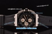 Audemars Piguet Royal Oak Offshore Chronograph Swiss Vljoux 7750-DD Automatic Steel Case with Black Dial Stick Markers and Stick Markers