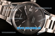 Tag Heuer Carrera Calibre 5 Automatic Swiss ETA 2824 Automatic Full Steel with Grey Dial and Stick Markers