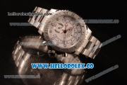 Rolex Yacht-Master II Chronograph Swiss Valjoux 7750 Automatic Steel Case with White Dial and Steel Bracelet - (BP)