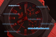 Hublot Big Bang Swiss Valjoux 7750 Automatic Ceramic Case with Black Dial and Red Markers