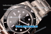 Rolex Submariner Rolex 3131 Automatic Steel Case/Bracelet with White Markers and Black Dial - 1:1 NOOB Best Edition